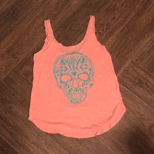 Billabong skull women’s small pink tank top